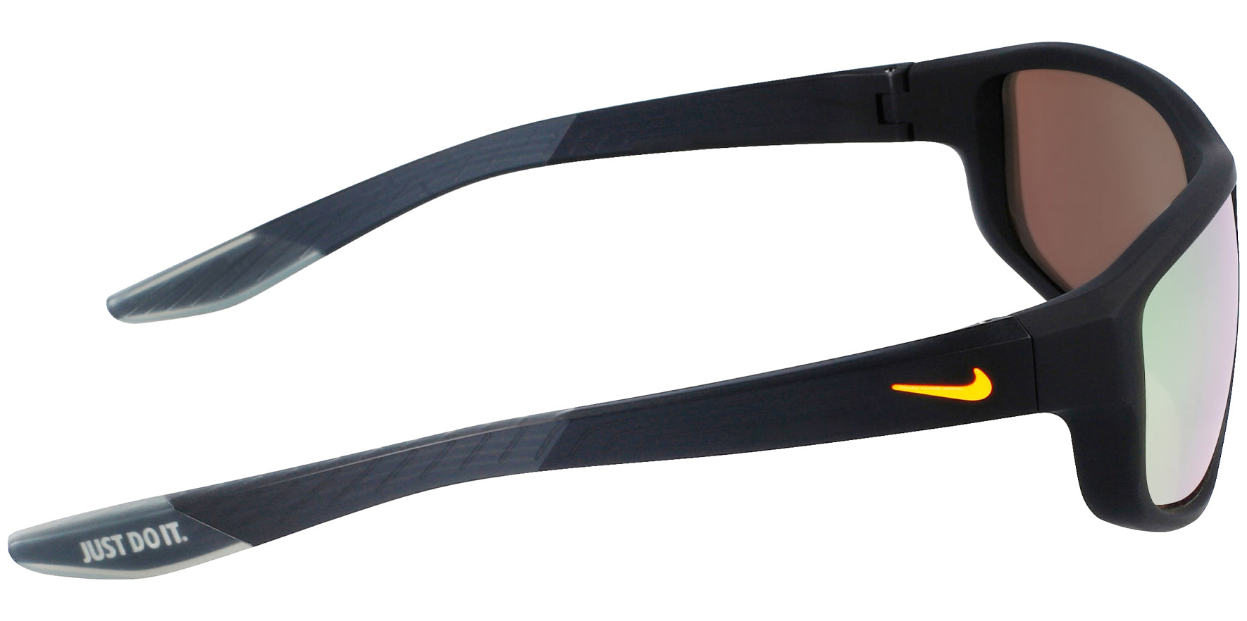 Nike Brazen Fuel Matte Obsidian Sport Wrap w/ Mirrored Lens - Eyedictive