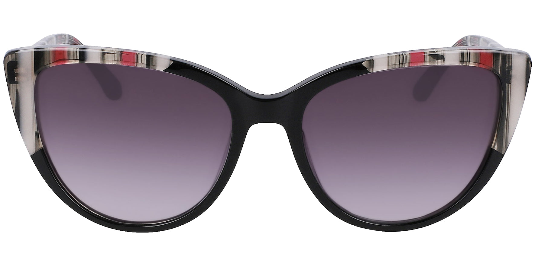 Draper James Lola Black Stripe Cat Eye w/ Gradient Lens - Eyedictive