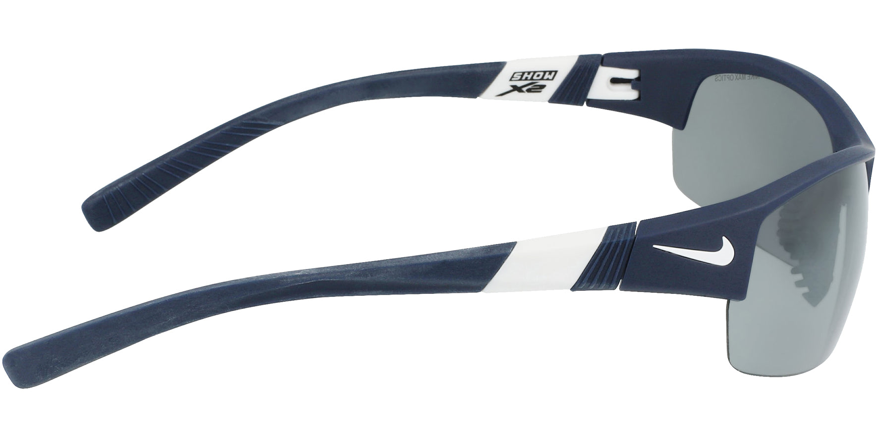 Nike Show X2 Matte Obsidian Semi-Rimless Wrap w/ Max Optics - Eyedictive