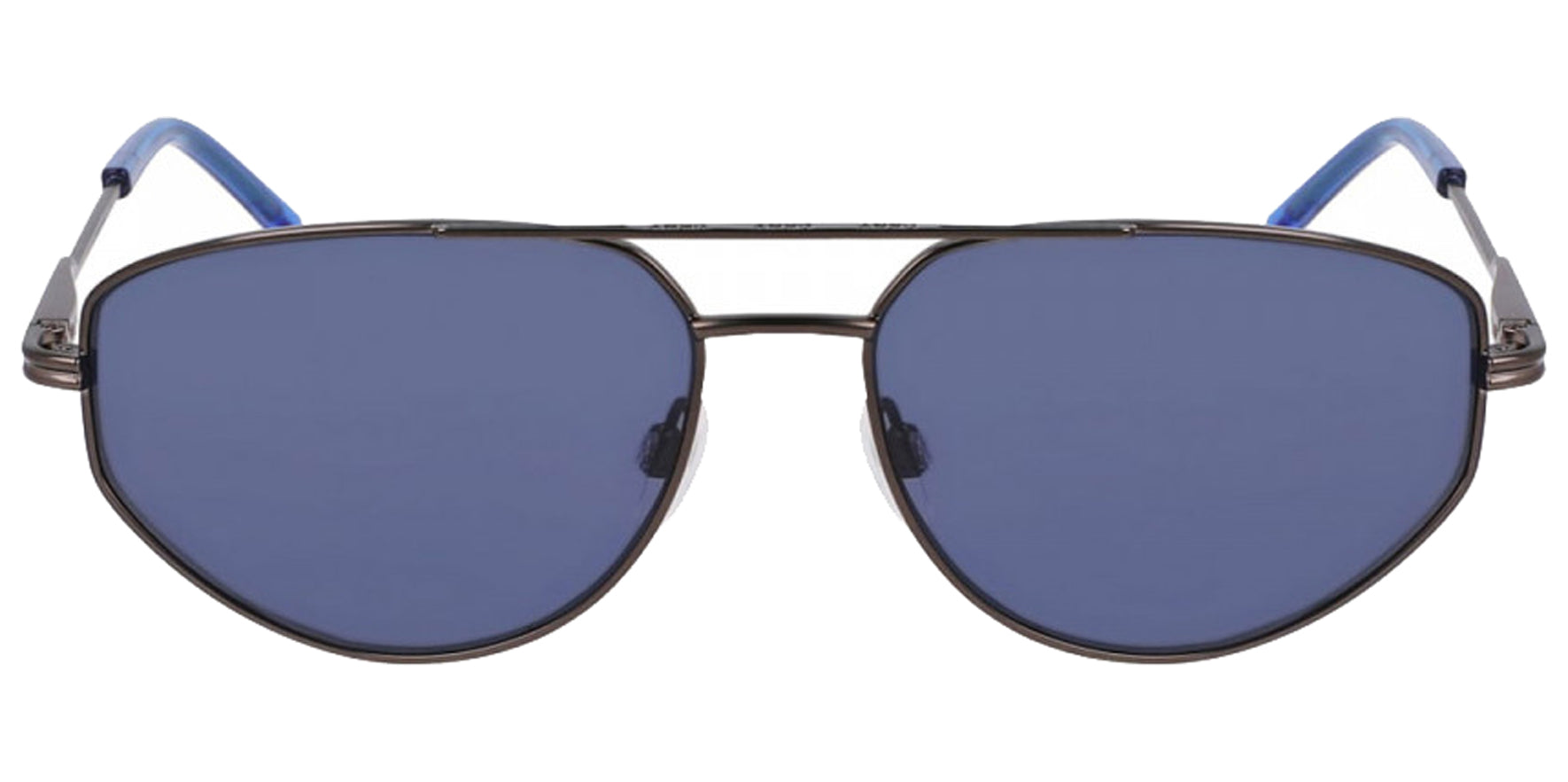 DKNY Slim Metal Geometric Aviator