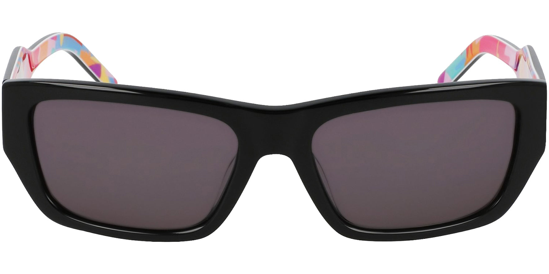 DKNY Black/Multi Color Classic Rectangle
