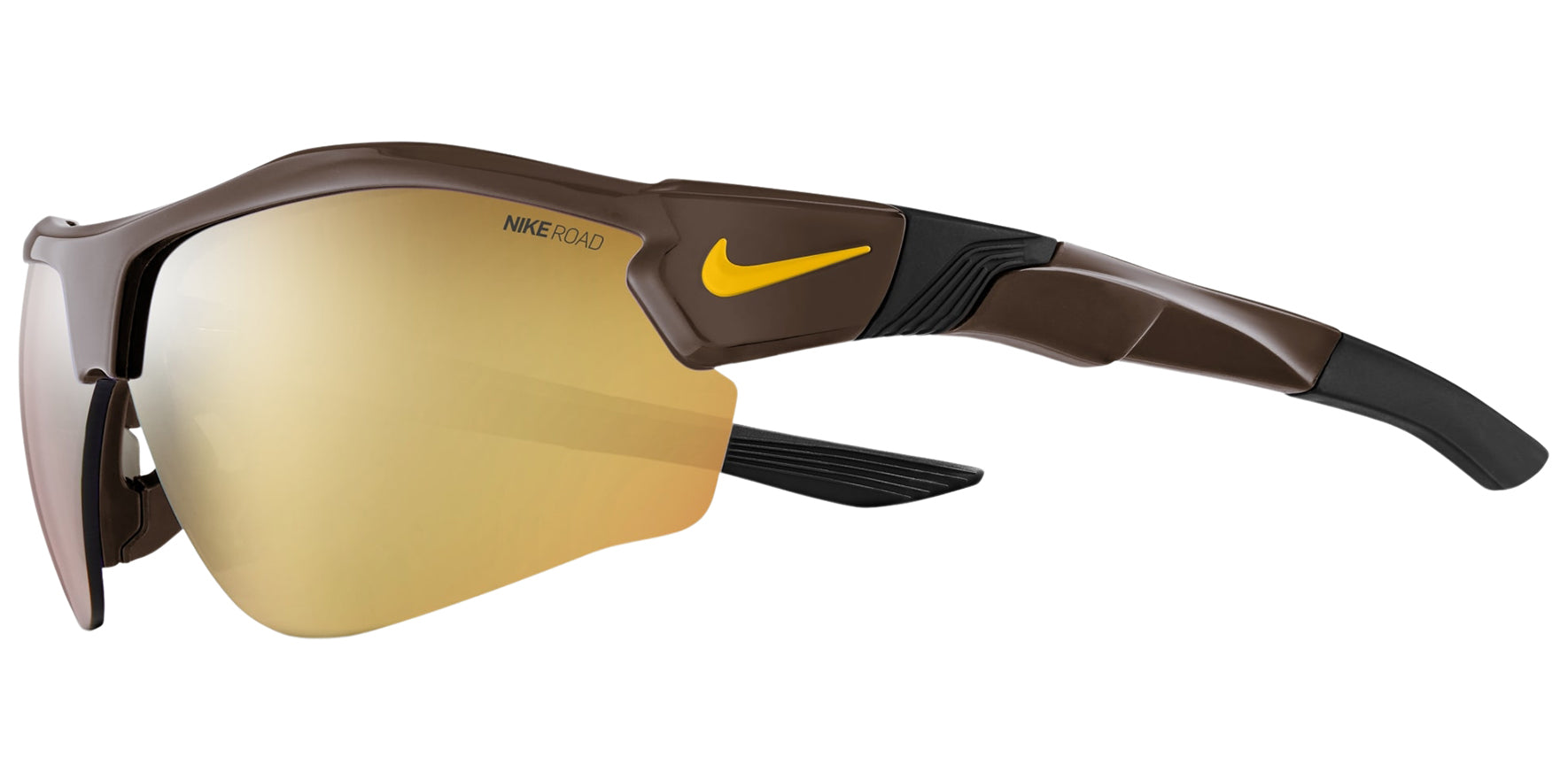 Nike Show X3 Half-Rim Rectangular w/ Road Tint Mirrored Lens - Eyedictive