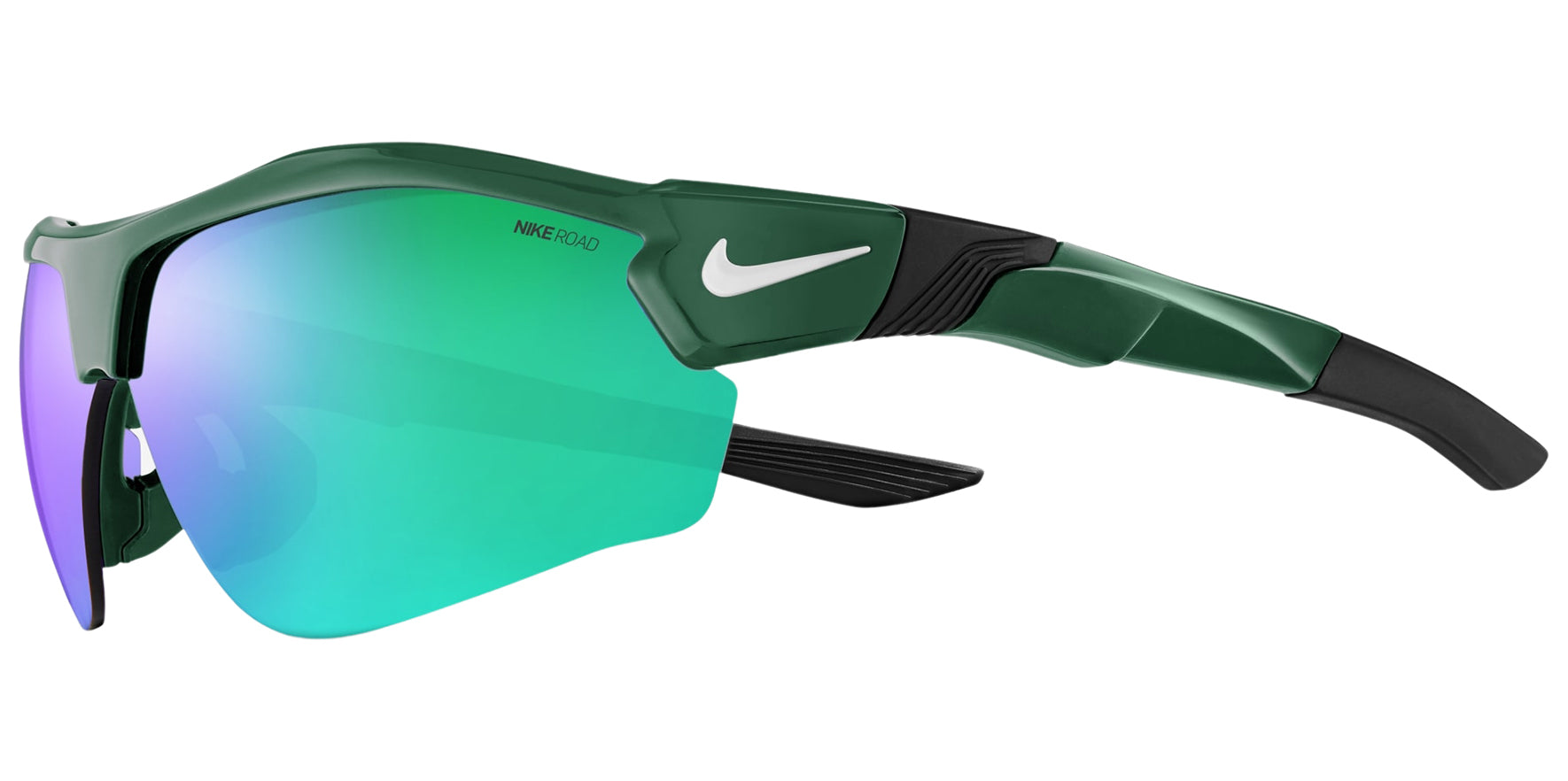 Nike Show X3 Half-Rim Rectangular w/ Road Tint Mirrored Lens - Eyedictive