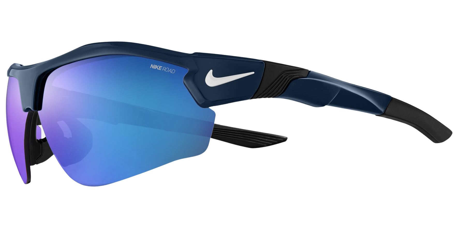 Nike Show X3 Half-Rim Rectangular w/ Road Tint Mirrored Lens - Eyedictive