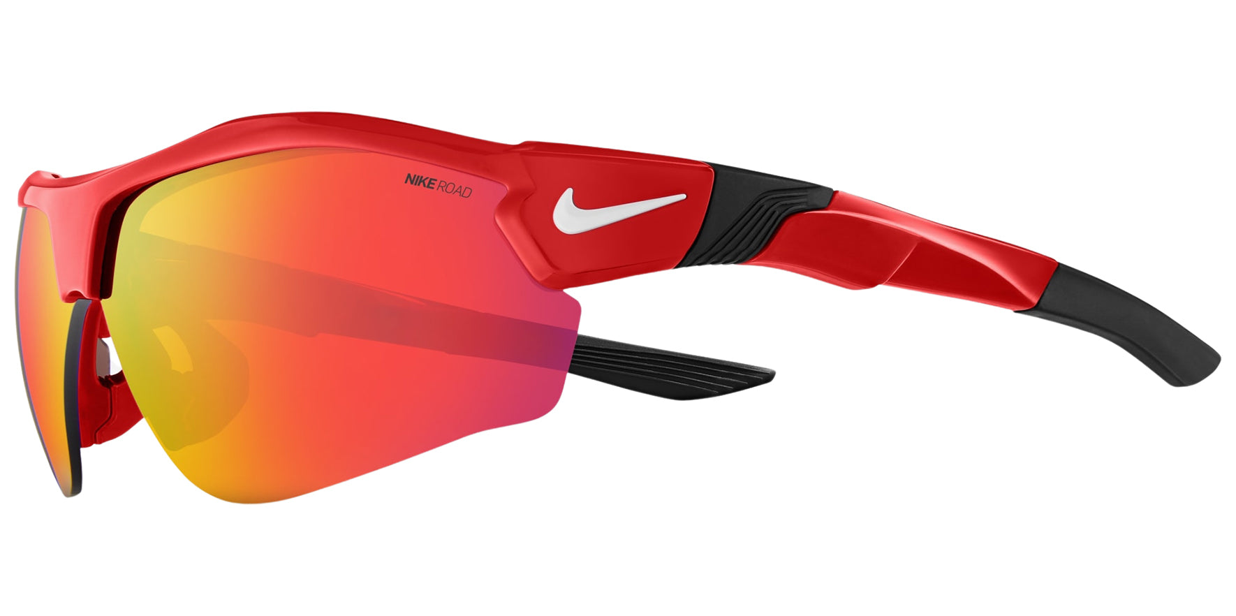 Nike Show X3 Half-Rim Rectangular w/ Road Tint Mirrored Lens - Eyedictive