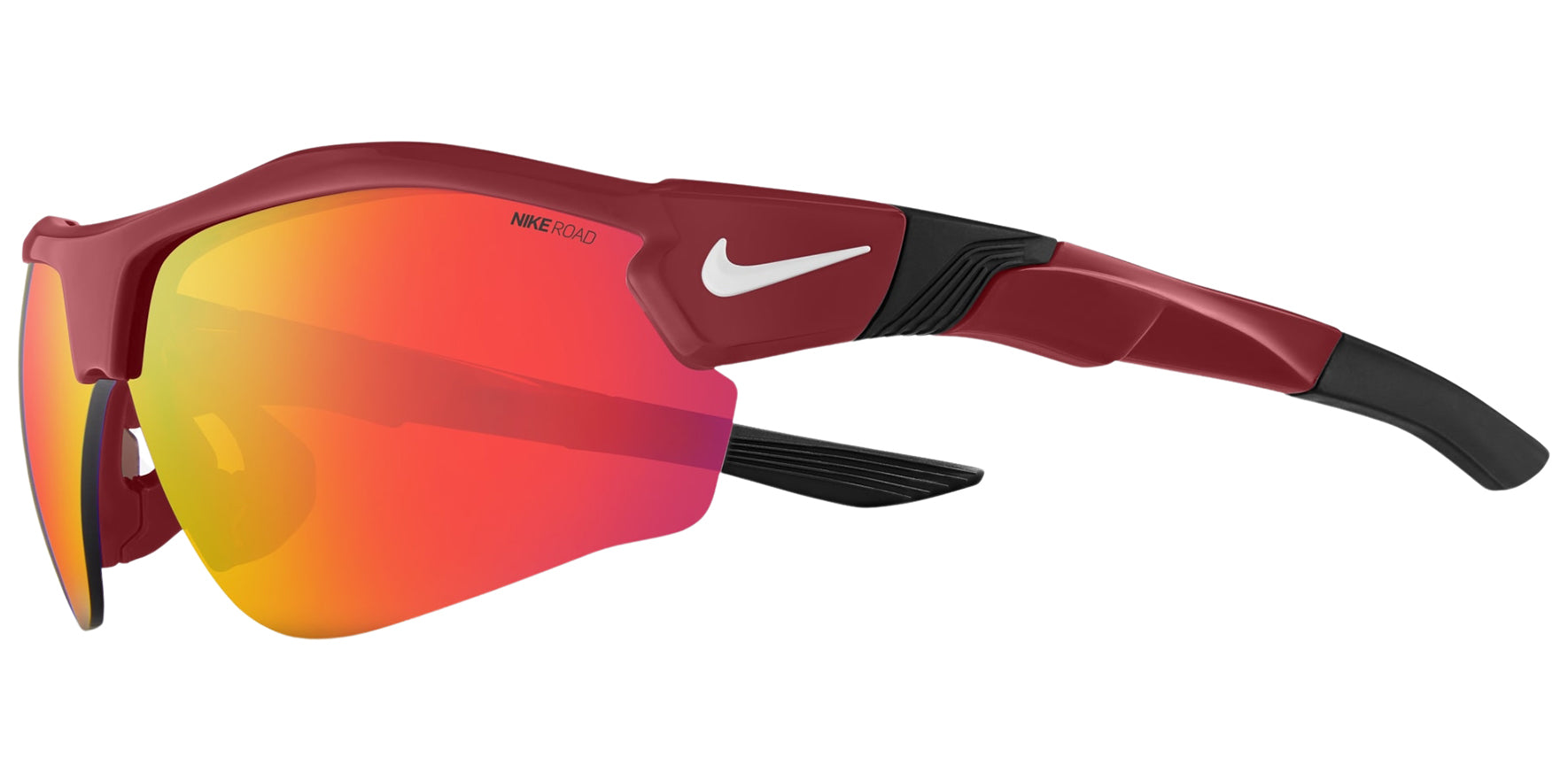 Nike Show X3 Half-Rim Rectangular w/ Road Tint Mirrored Lens - Eyedictive