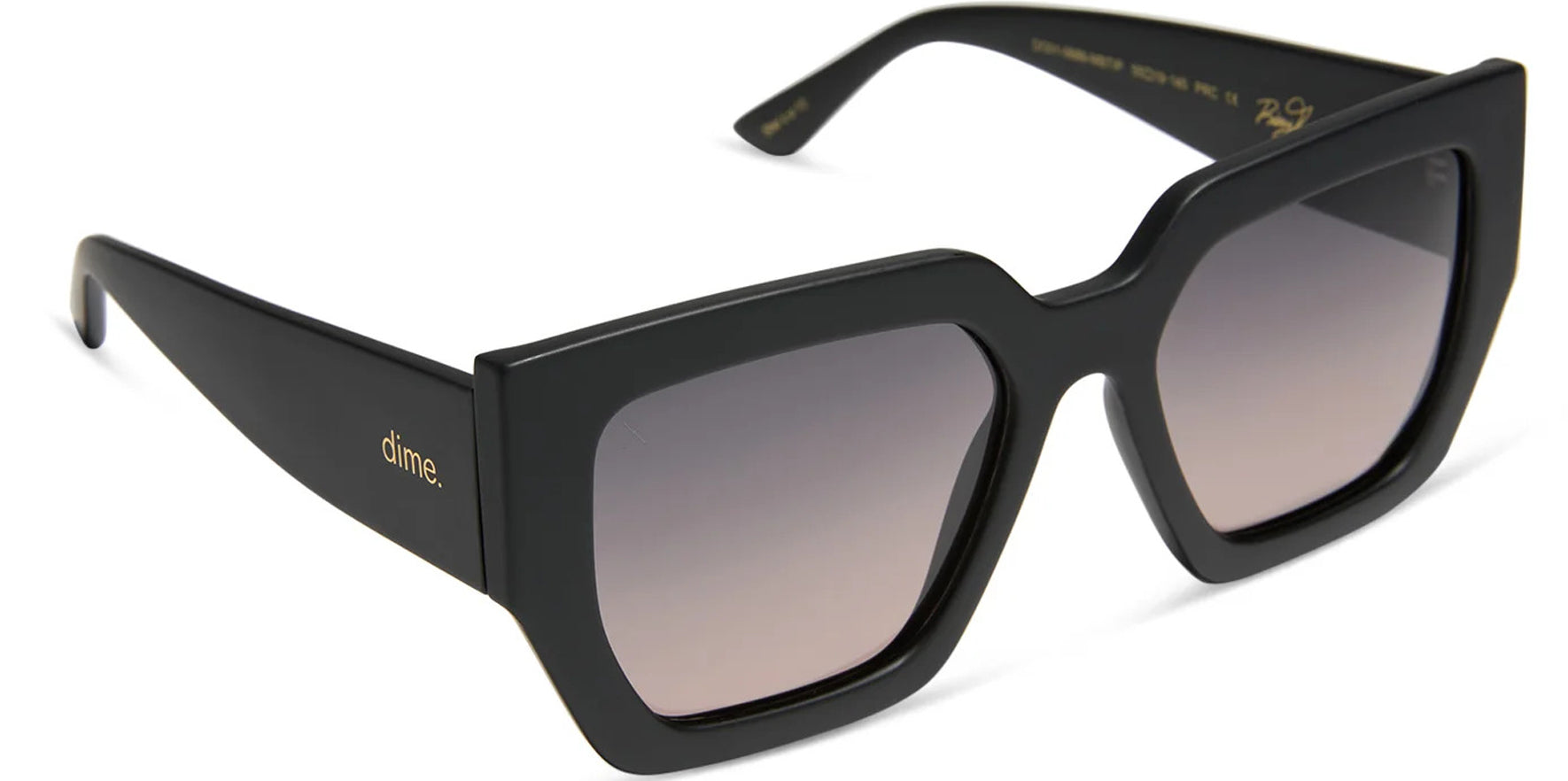 Dime x Rissa G 'She's A 10' Polarized Geometric Cat-Eye