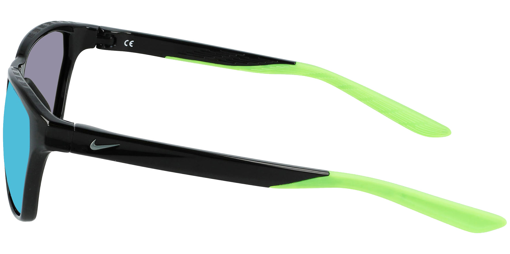 Nike Maverick Rise Black/Green Strike Geometric Sport w/ Mirrored Lens - Eyedictive