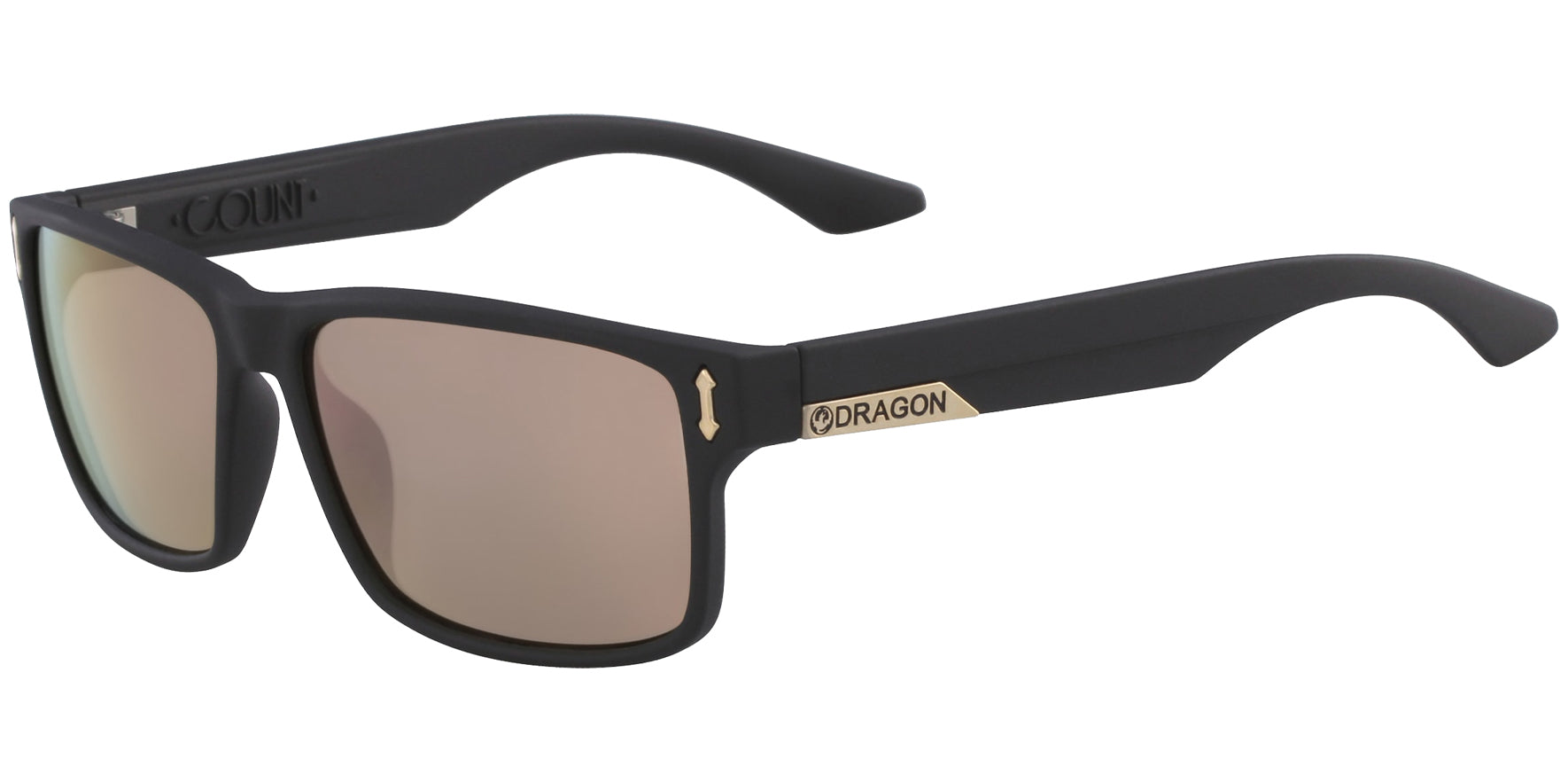 Dragon Alliance Count LL Ion Matte Black Square w/ Lumalens