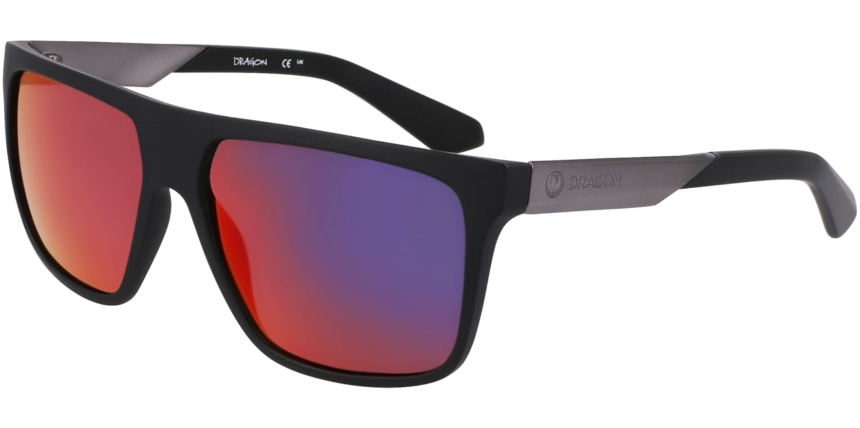 Dragon Alliance Vinyl Polarized Matte Black Square w/ Lumalens