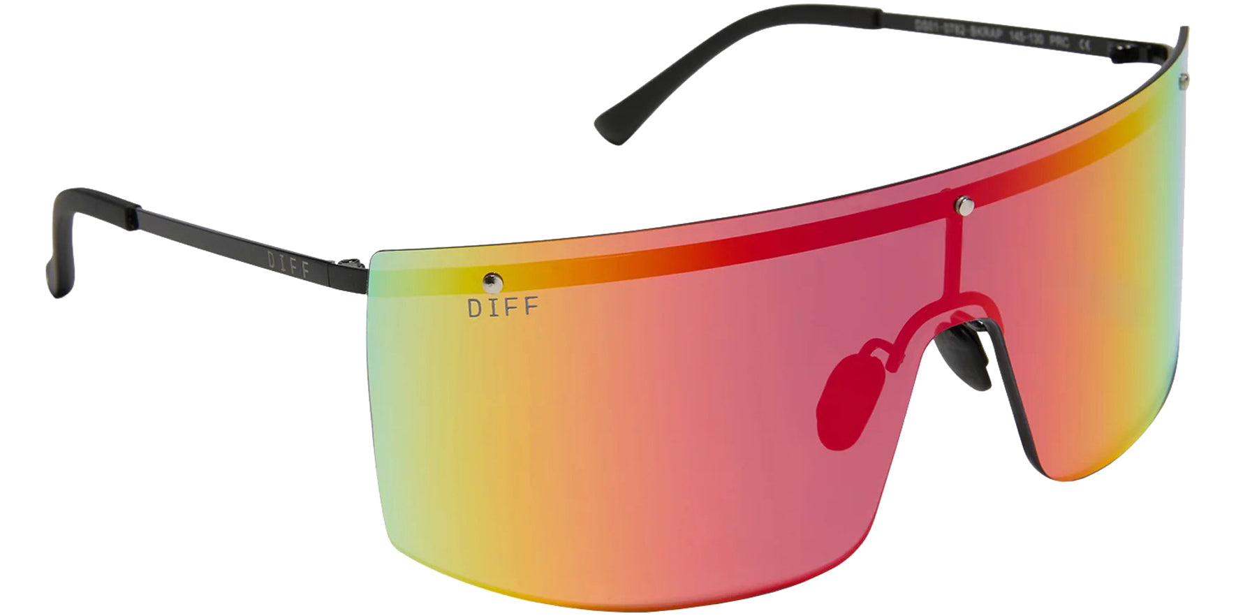 Diff Grandslam Polarized Rimless Shield w/ Mirror Lens
