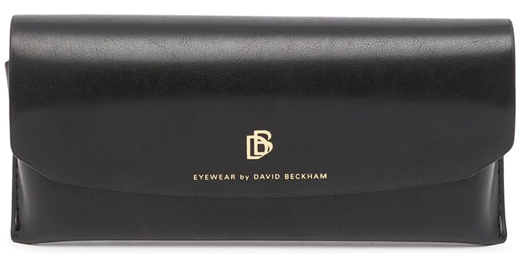 David Beckham Black/Gold-Tone Modern Square - Eyedictive