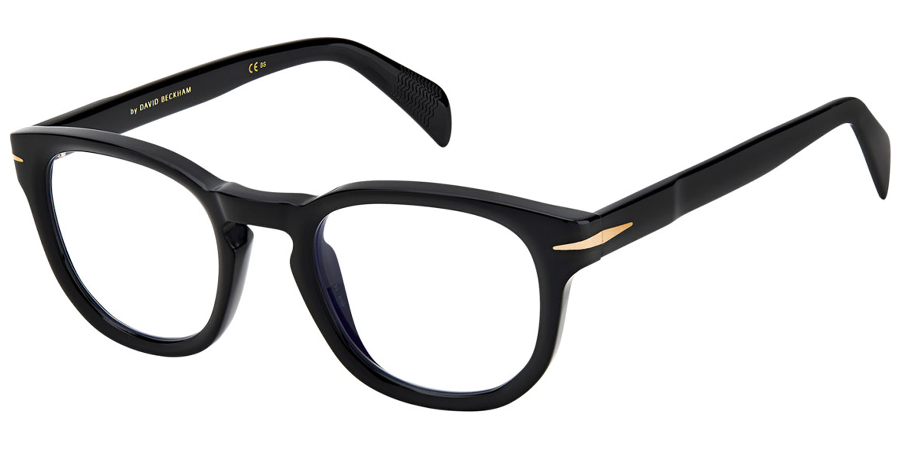 David Beckham Black Square Blue Light Blocking Eyeglass Frames