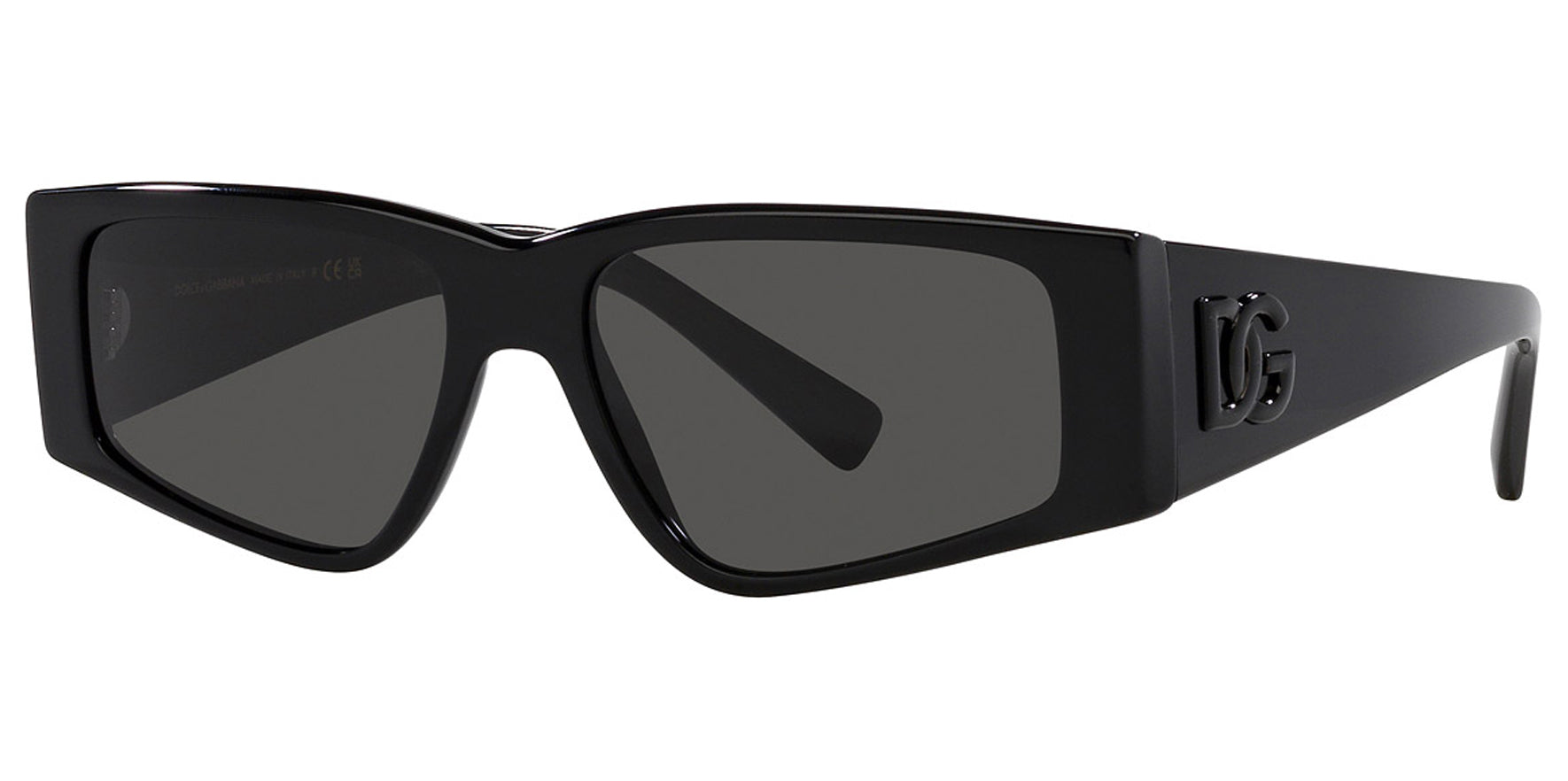 Dolce & Gabbana Black Geometric Rectangle - Eyedictive