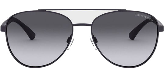 Emporio Armani Matte Blue Aviator w/ Gradient Lens - Eyedictive