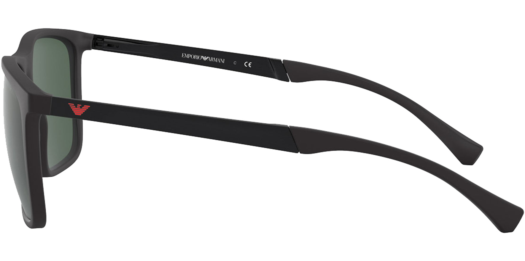 Emporio Armani Rubber Black Square - Eyedictive