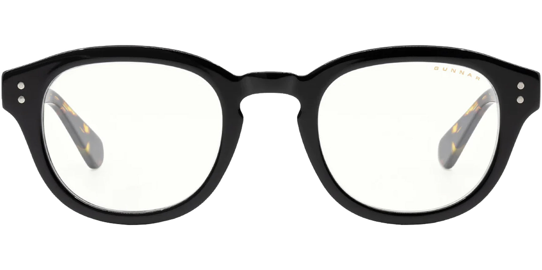 Gunnar Emery Onyx/Jasper Vintage Style Round Gaming/Computer Glasses - Eyedictive