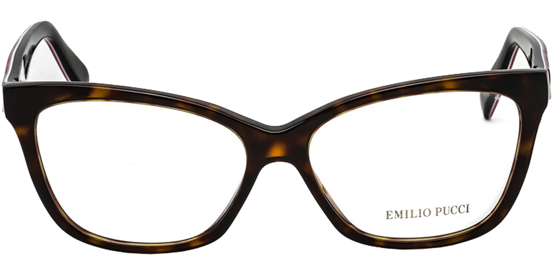 Emilio Pucci Tortoise Square Eyeglass Frames