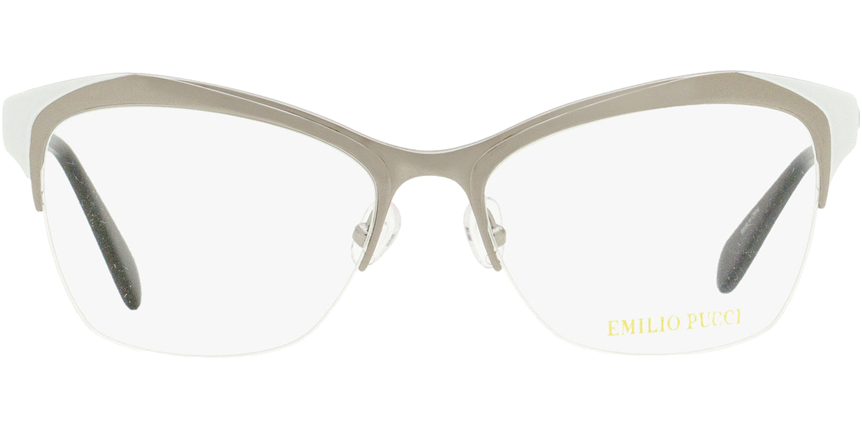 Emilio Pucci Cat Eye Semi-Rimless Eyeglass Frames