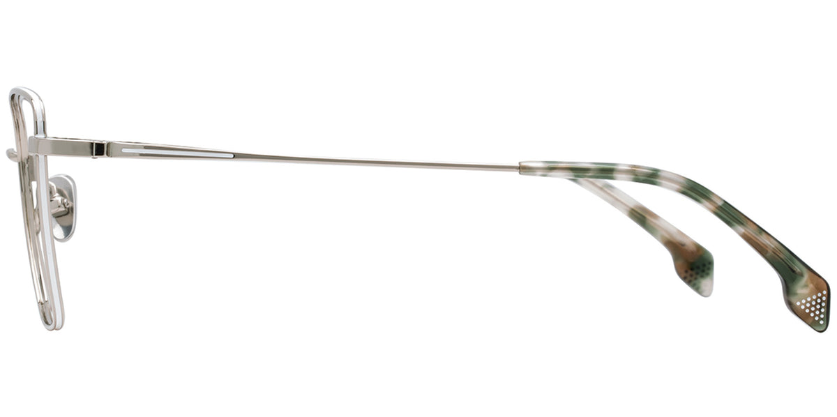 STATE Optical Co. Eugenie Titanium Geometric Cat-Eye Eyeglasses