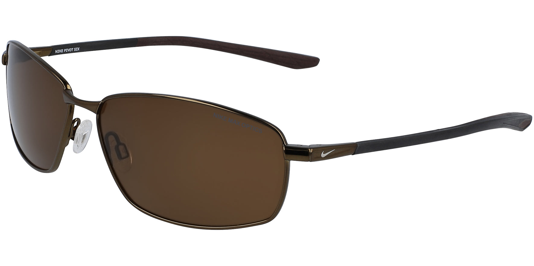 Nike Pivot Six Sport Wrap Rectangle w/ Rubberized Temples
