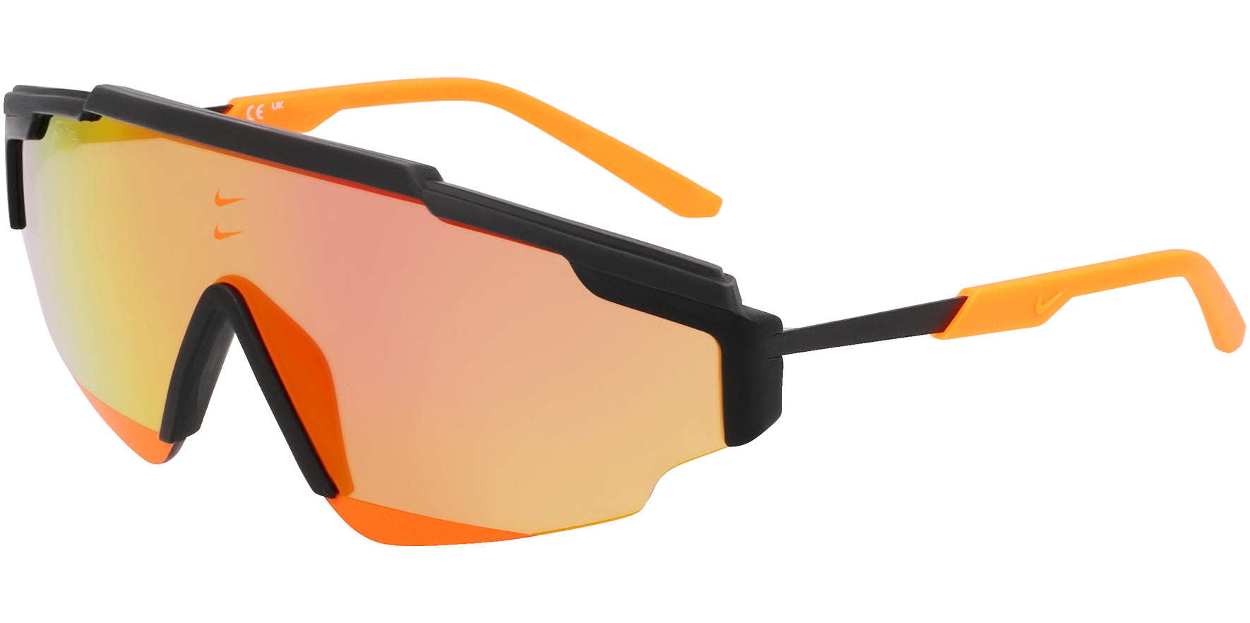 Nike Marquee Edge 24 E Semi-Rimless Sport Shield w/ Mirror Lens