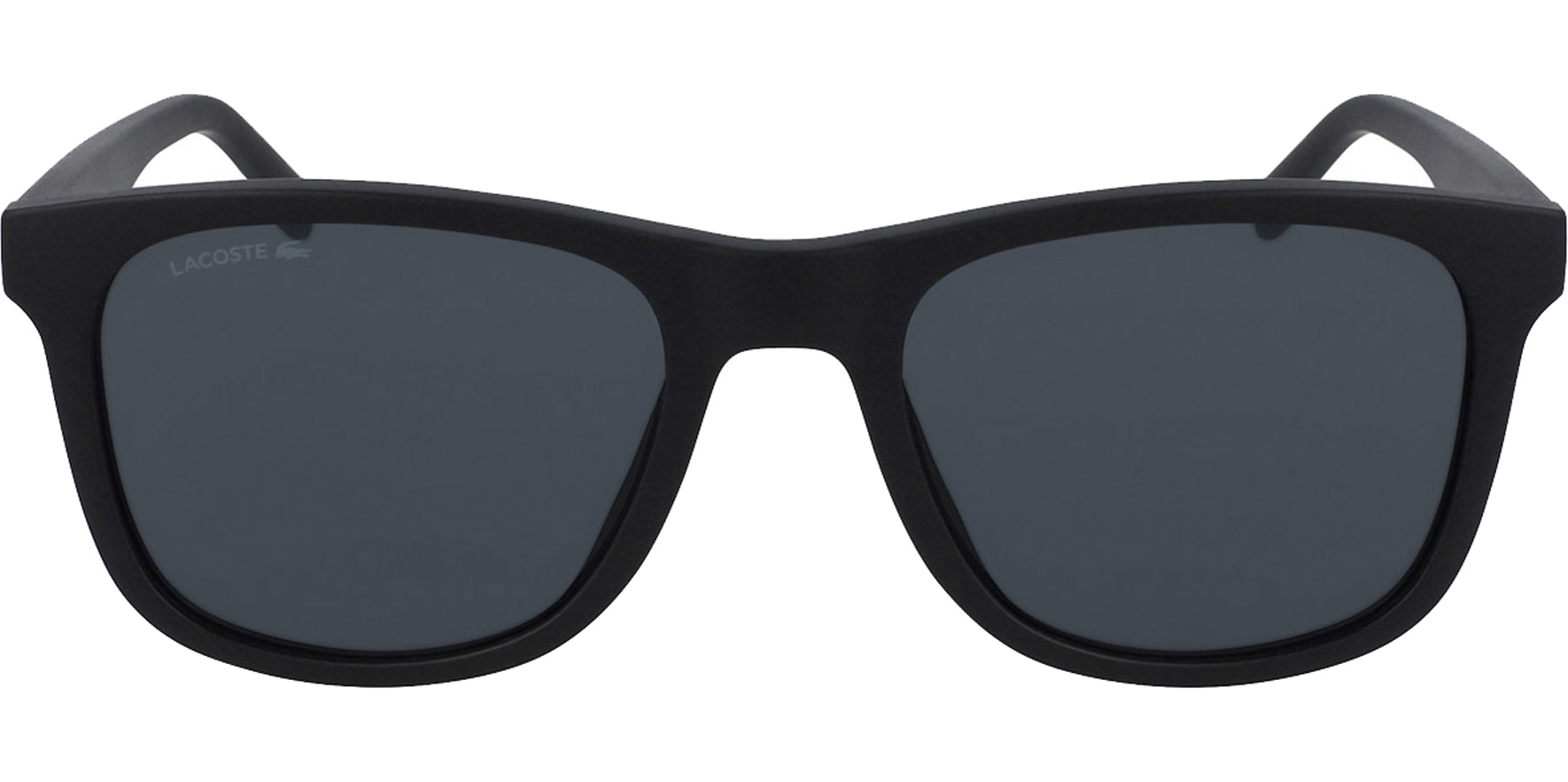 Lacoste Matte Black Recycled PET Soft Square - Eyedictive