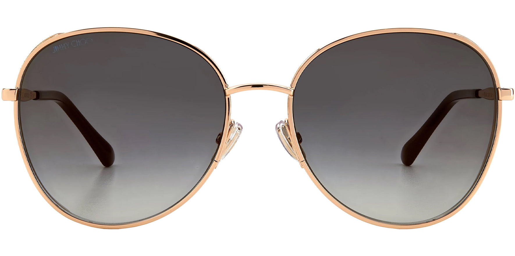 Jimmy Choo Feline Gold-Tone Copper Cat Eye w/ Side Shield - Eyedictive