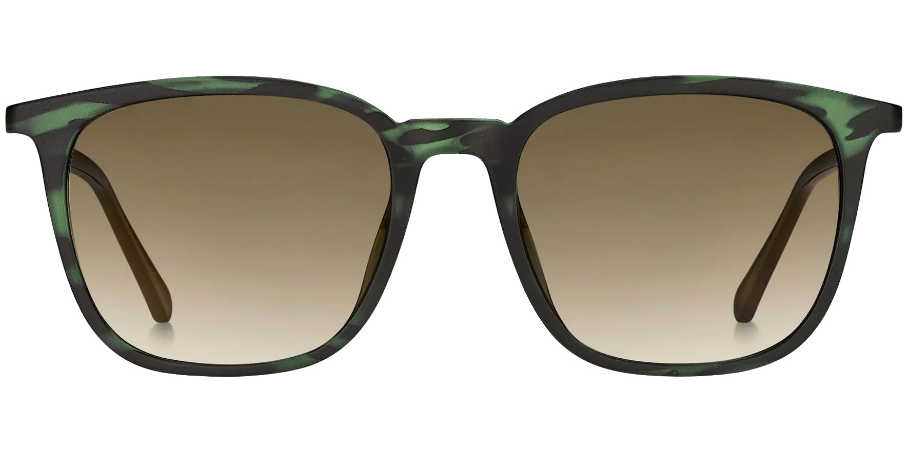 Fossil Green Horn Soft Square w/Gradient Lens - Eyedictive