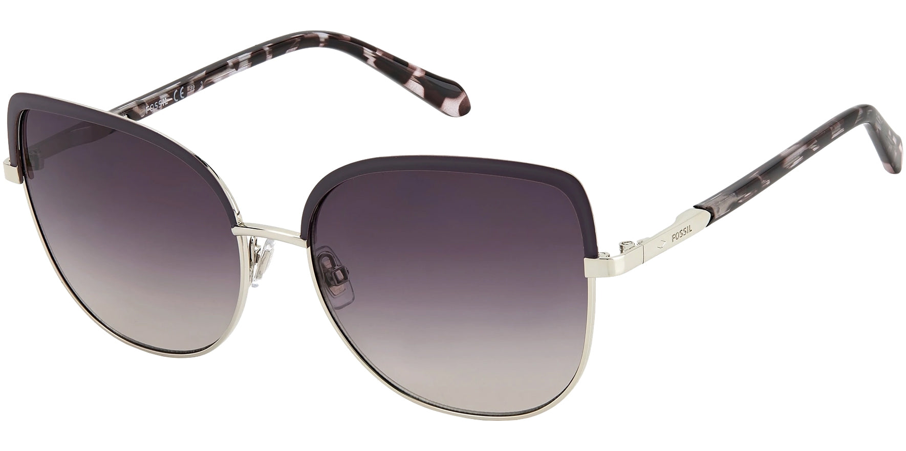 Fossil Mauve Butterfly Browbar w/ Gradient Lens