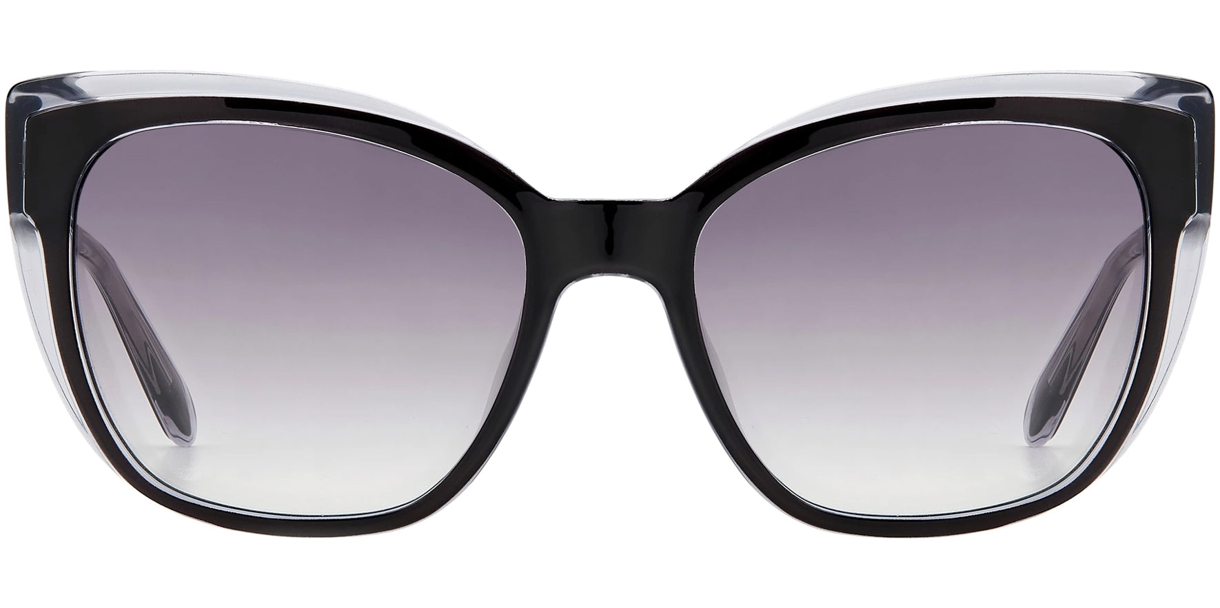 Fossil Black Square Cat Eye w/ Gradient Lens