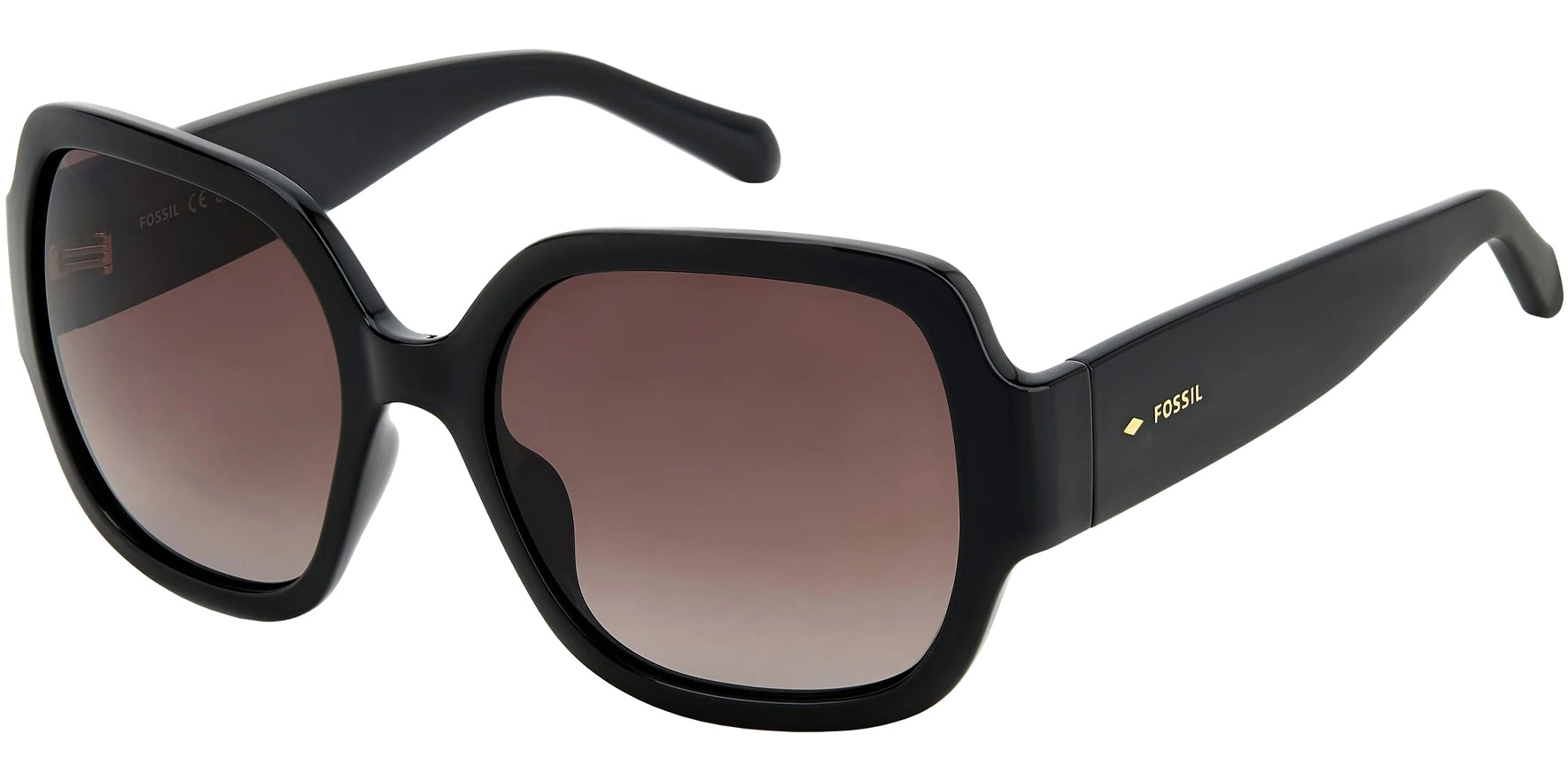 Fossil Oversized Squared Butterfly w/ Gradient Lens