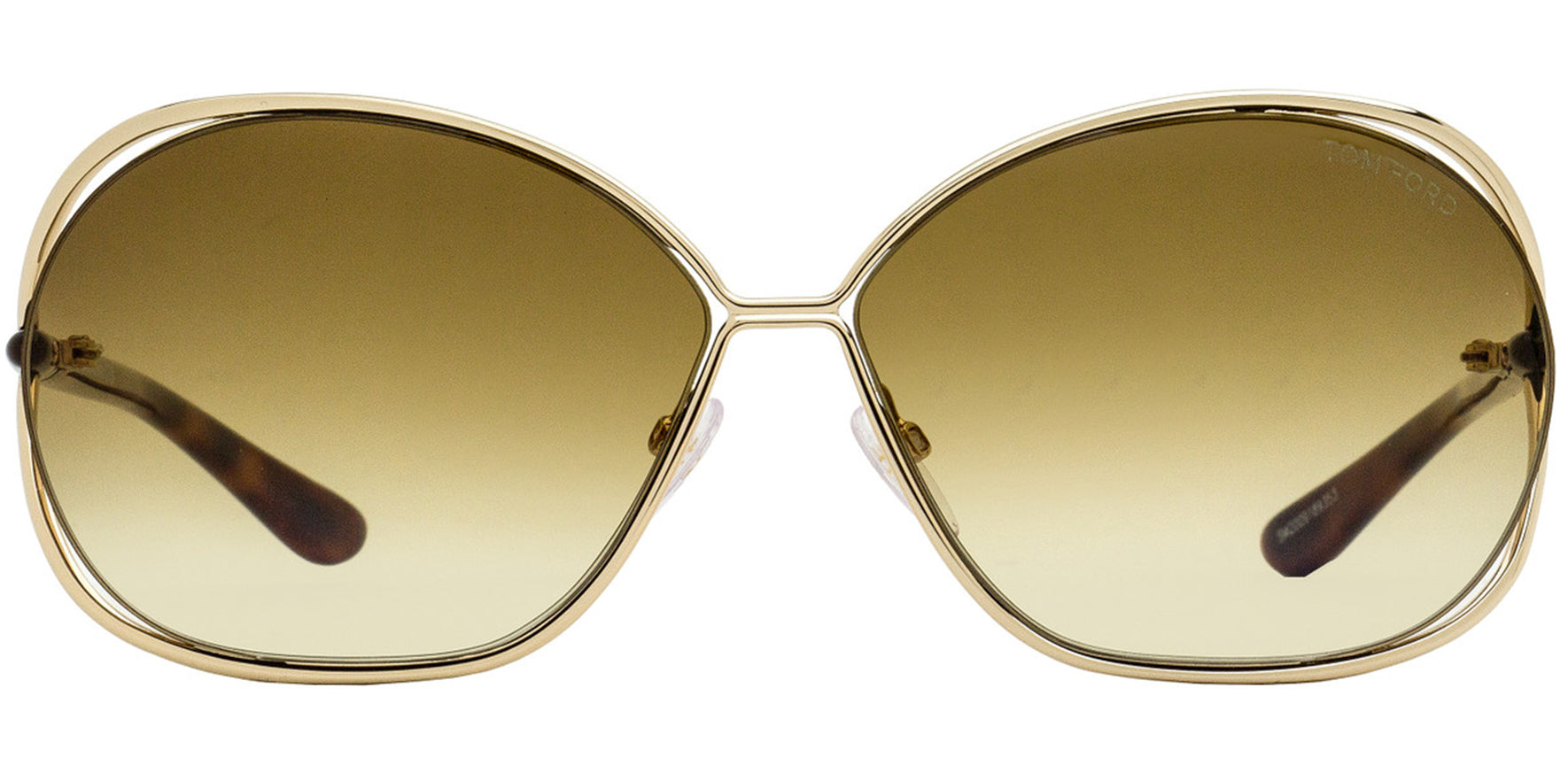 Tom Ford Carla Oval Cutaway w/ Gradient Lens - Eyedictive