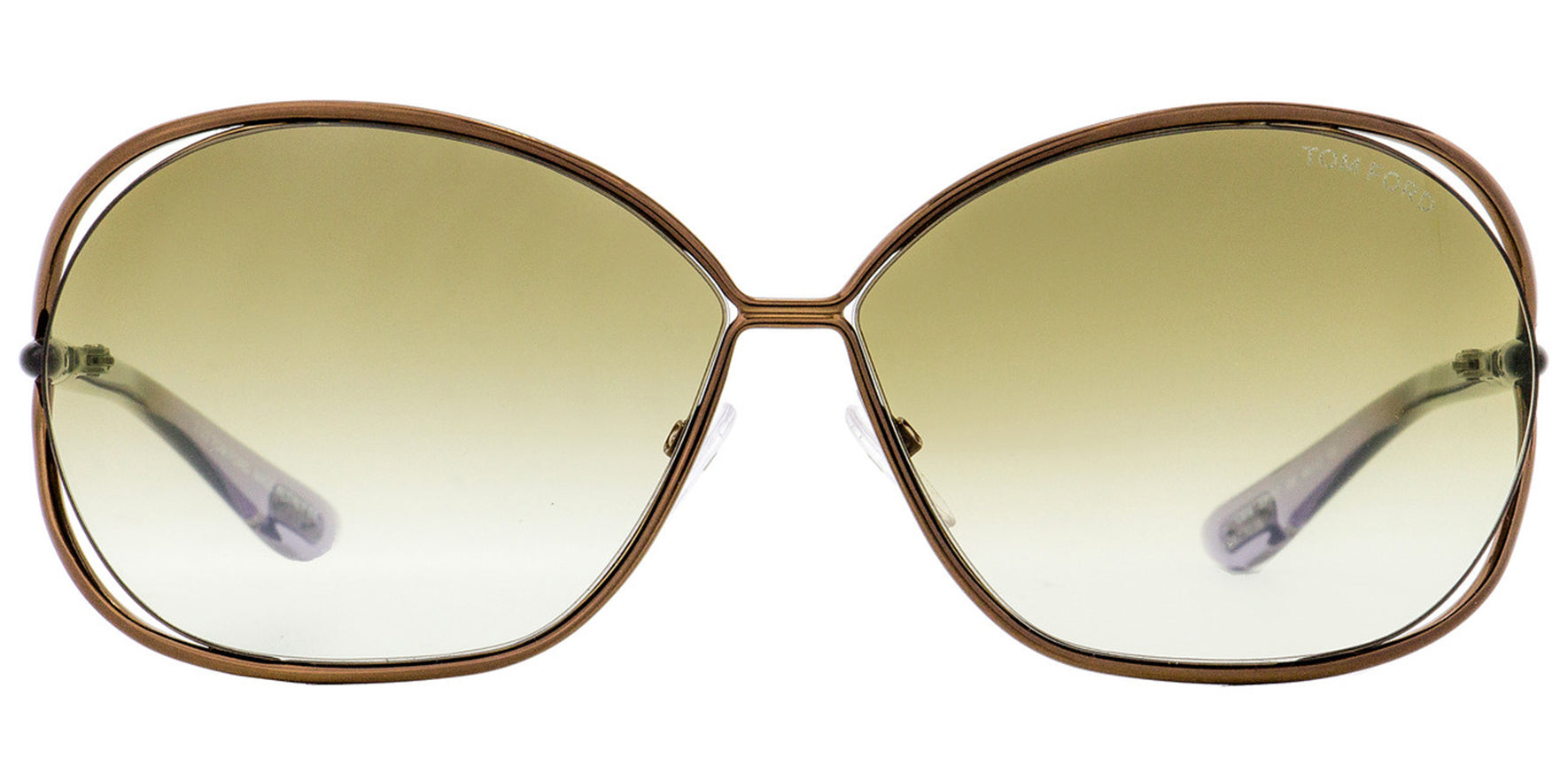 Tom Ford Carla Oval Cutaway w/ Gradient Lens - Eyedictive