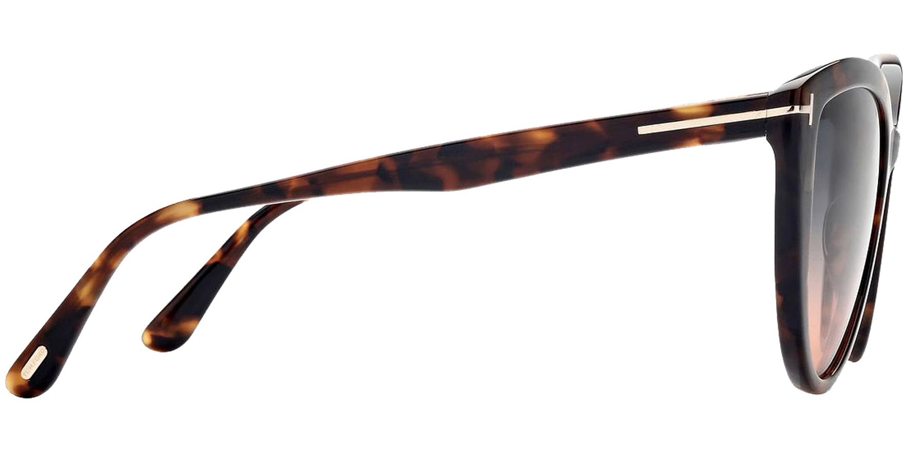 Tom Ford Isabella Shiny Vintage Dark Havana Rounded Cat Eye - Eyedictive