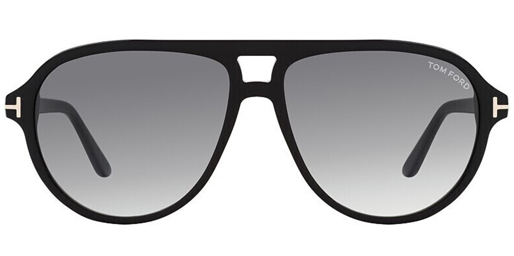 Tom Ford Jeffrey Black Retro Pilot w/ Gradient Lens