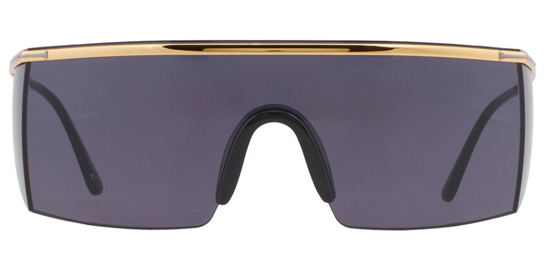 Tom Ford Pavlos Shiny Gold-Tone Shield