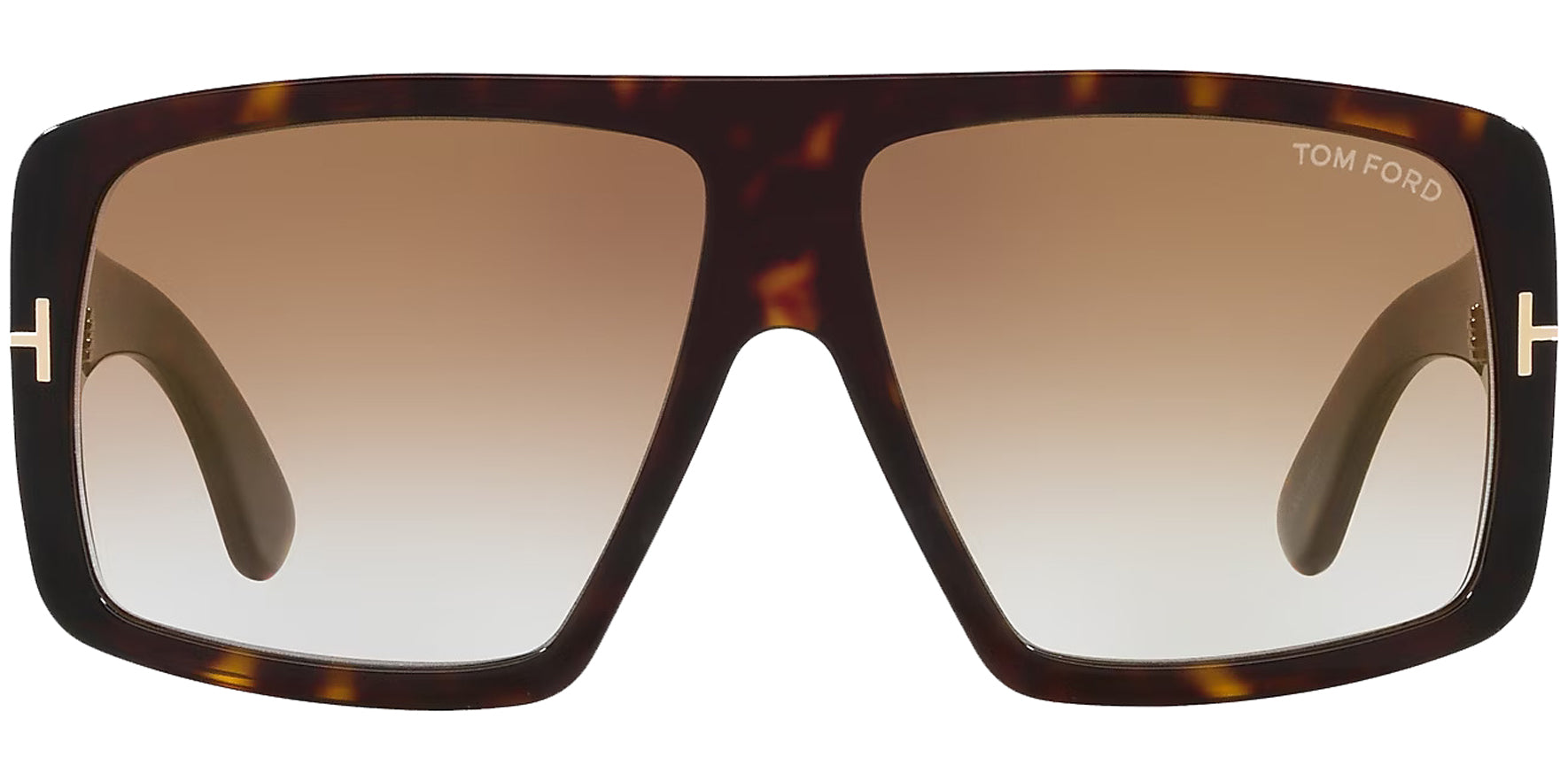 Tom Ford Raven Dark Havana Oversized Navigator w/ Gradient Lens - Eyedictive