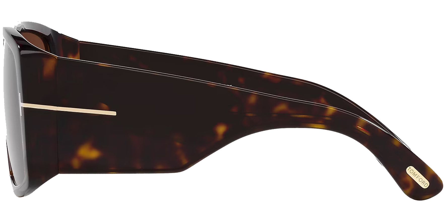 Tom Ford Raven Dark Havana Oversized Navigator w/ Gradient Lens - Eyedictive