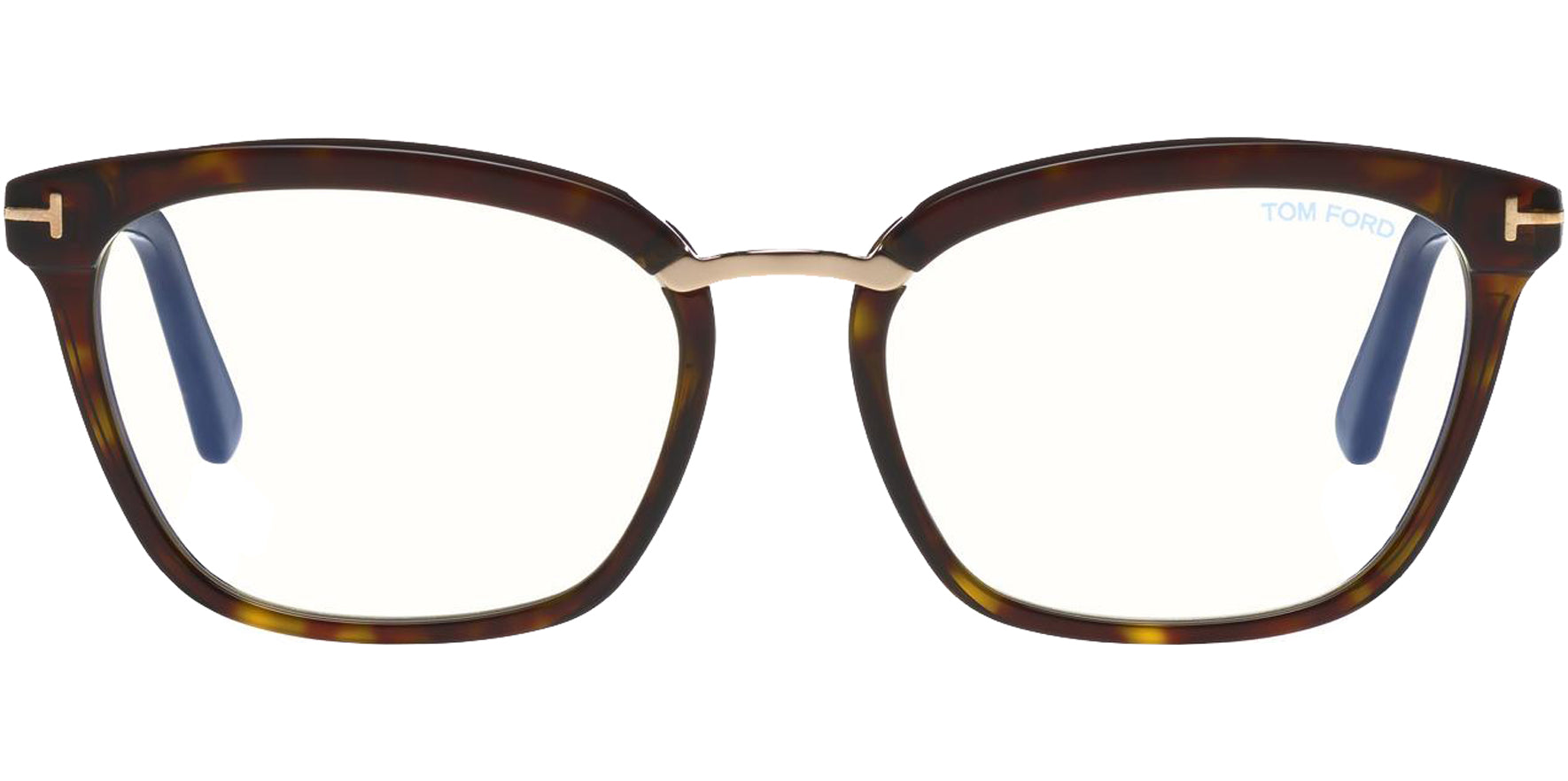 Tom Ford Blue Block Brow-Line/Cat-Eye Eyeglass Frames - Eyedictive