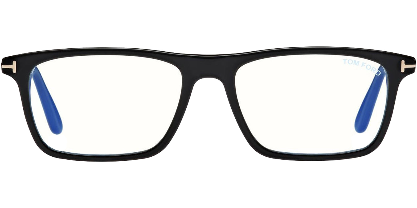 Tom Ford Alt Fit Blue Block Rectangle Eyeglass Frames - Eyedictive