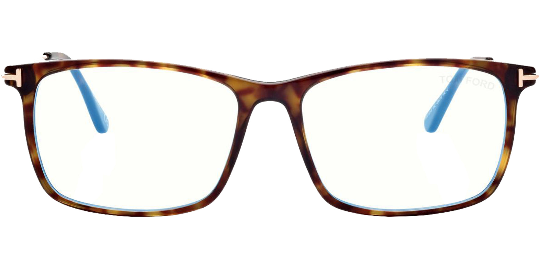 Tom Ford Blue Block Alt Fit Wire Temple Square Eyeglass Frames - Eyedictive