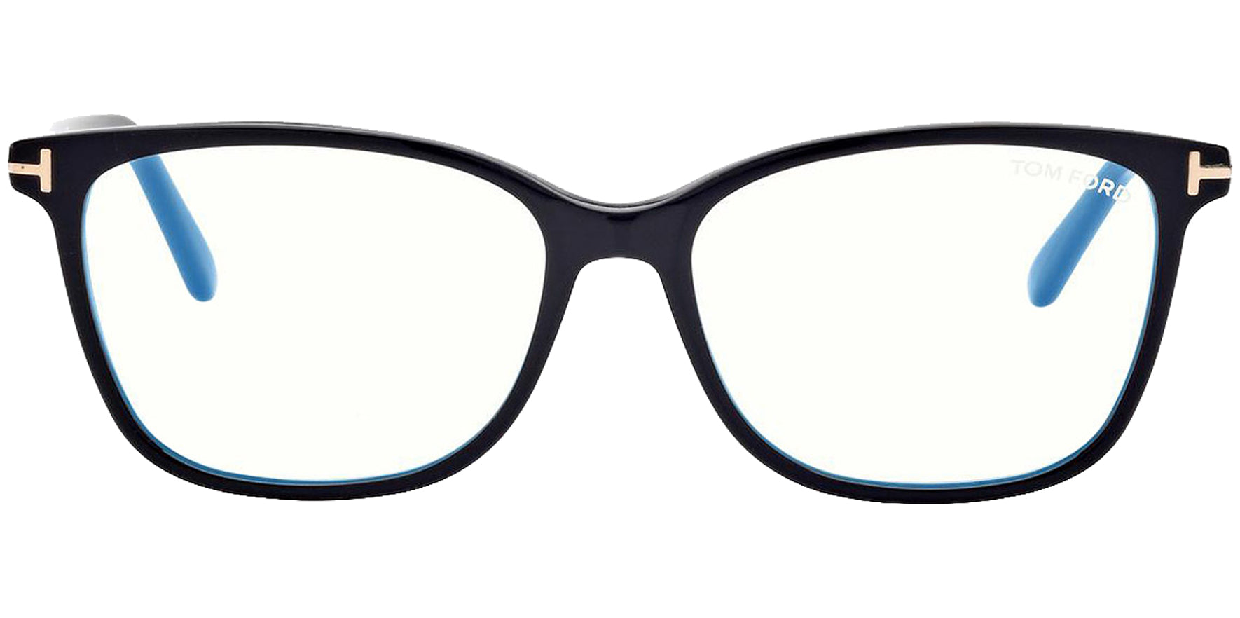 Tom Ford Shiny Black Blue Blocking Eyeglass Frames