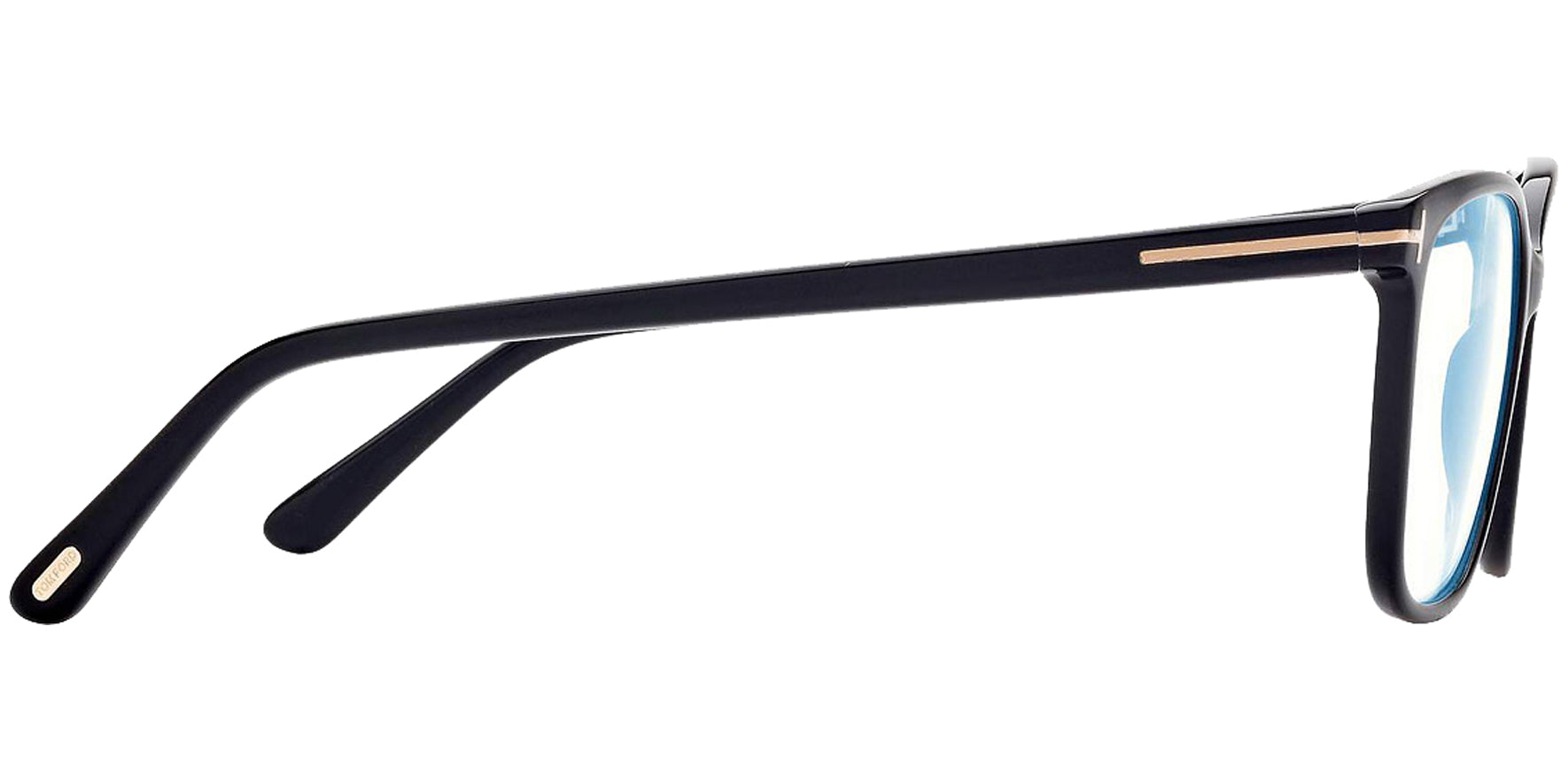 Tom Ford Shiny Black Blue Blocking Eyeglass Frames