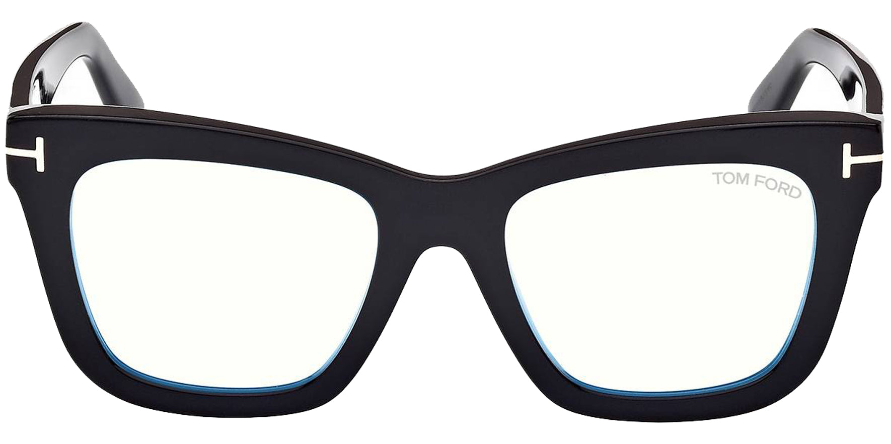 Tom Ford Blue Block Squared Cat Eye Eyeglass Frames