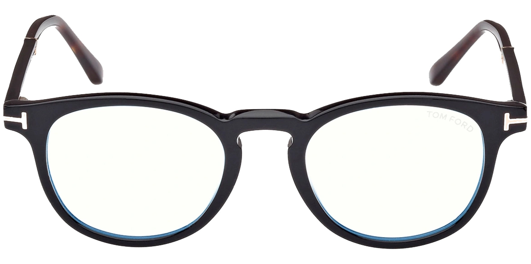 Tom Ford Black Blue Blocking Pantos Eyeglass Frames