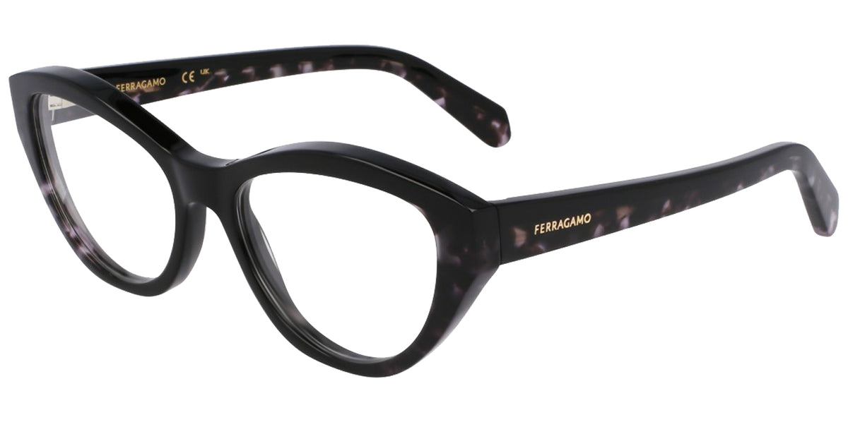 Ferragamo Cat Eye Eyeglasses w/ Flex Hinges