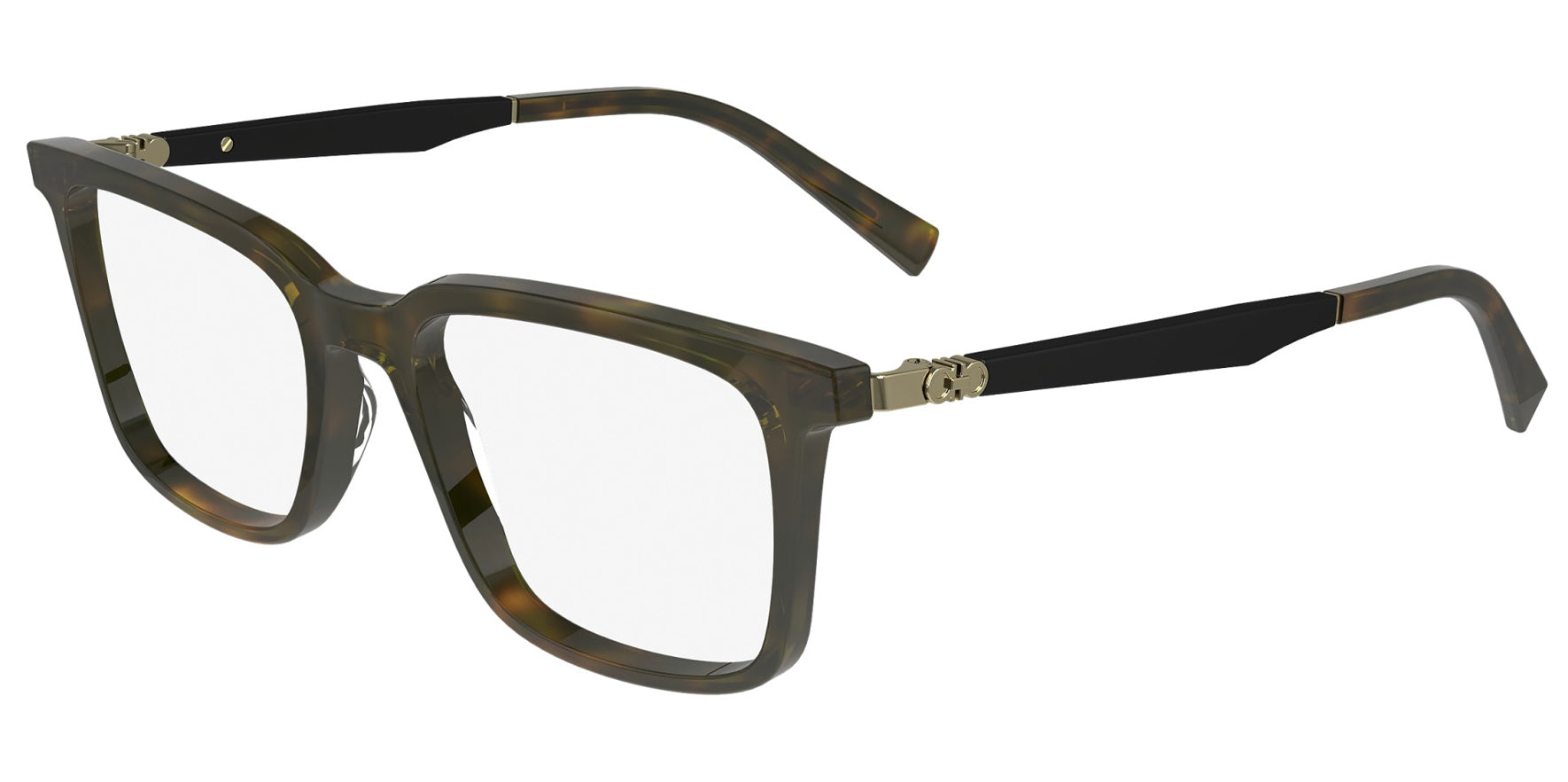 Ferragamo Tortoise Soft Square Eyeglass Frames