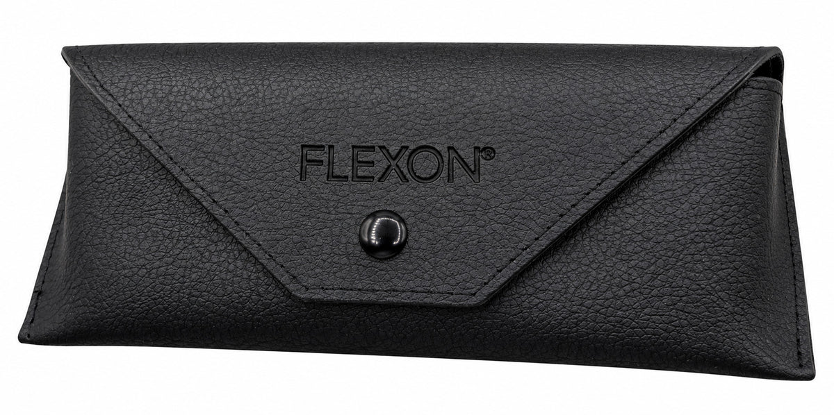 Flexon Memory Metal Rectangle Eyeglasses w/ Polarized Clip-on Shade