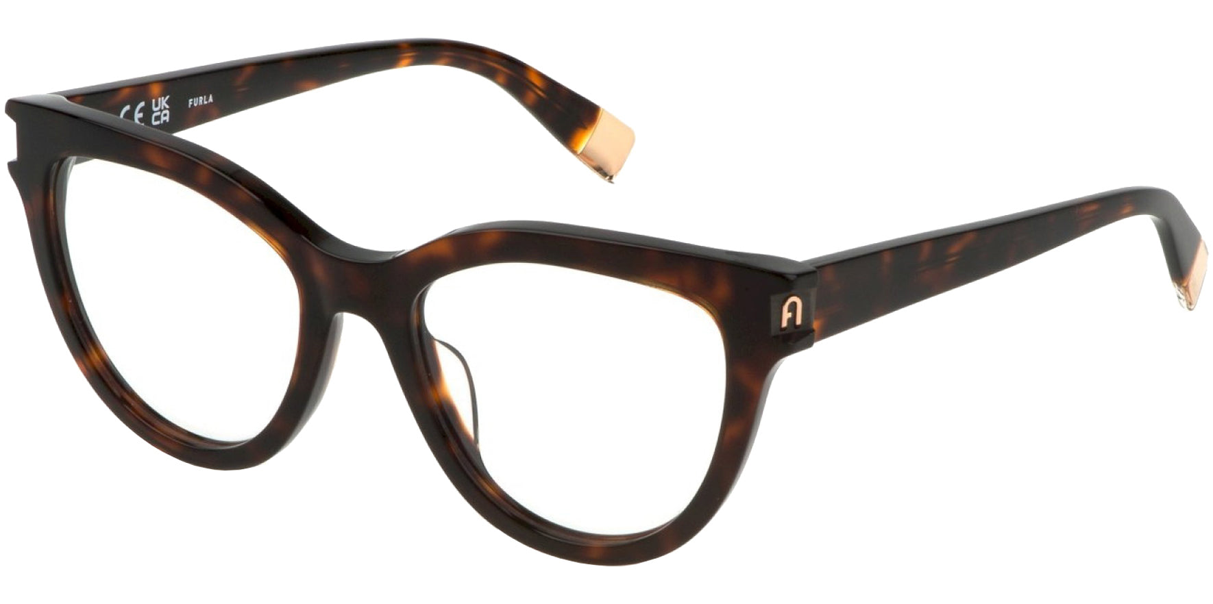 Furla Cat-Eye Eyeglasses w/ 5-Barrel Steel Hinges